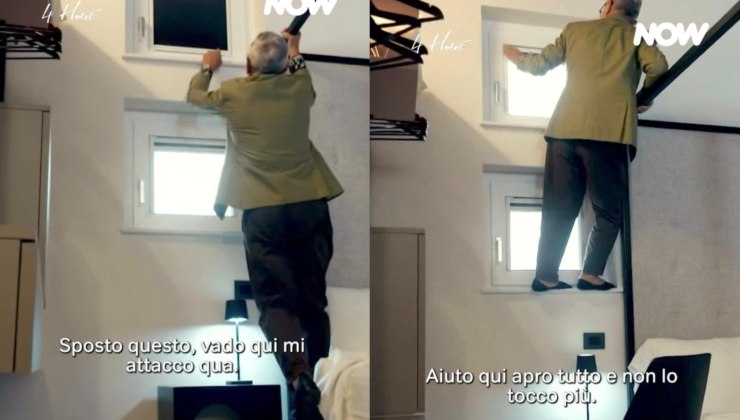 Collage di Bruno Barbieri in camera a 4 Hotel