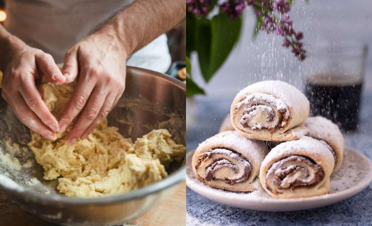 impasto e biscottone con nutella