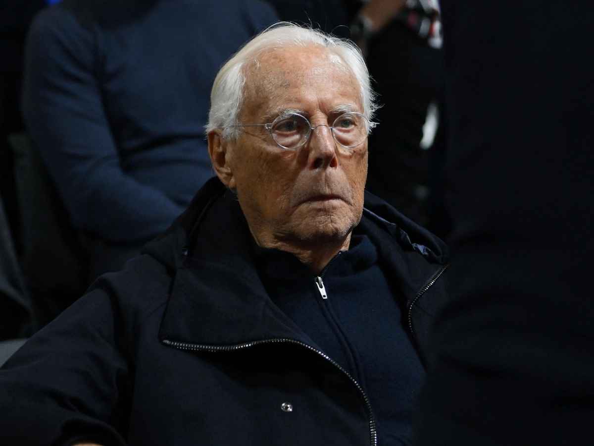 Il grande stilista Giorgio Armani