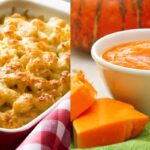 pasta al forno, crema di zucca