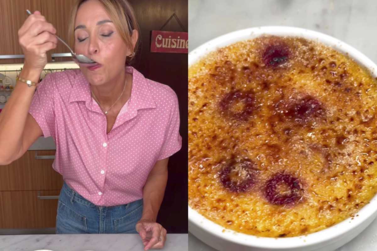 Benedetta Parodi e creme brulée