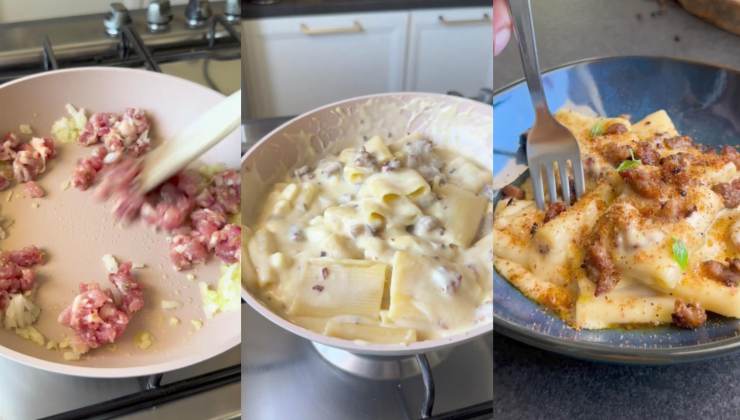 pasta con crema di patate