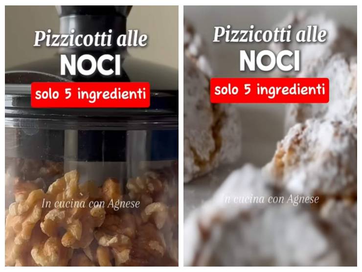 scree video preparazione pizzicotti alle noci