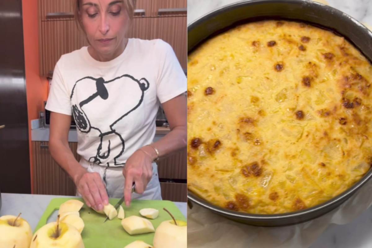 Benedetta Parodi e torta alle mele